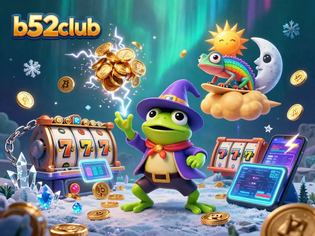 Experience the thrill of winning at b52club with our vibrant casino illustration, blending luck and excitement.