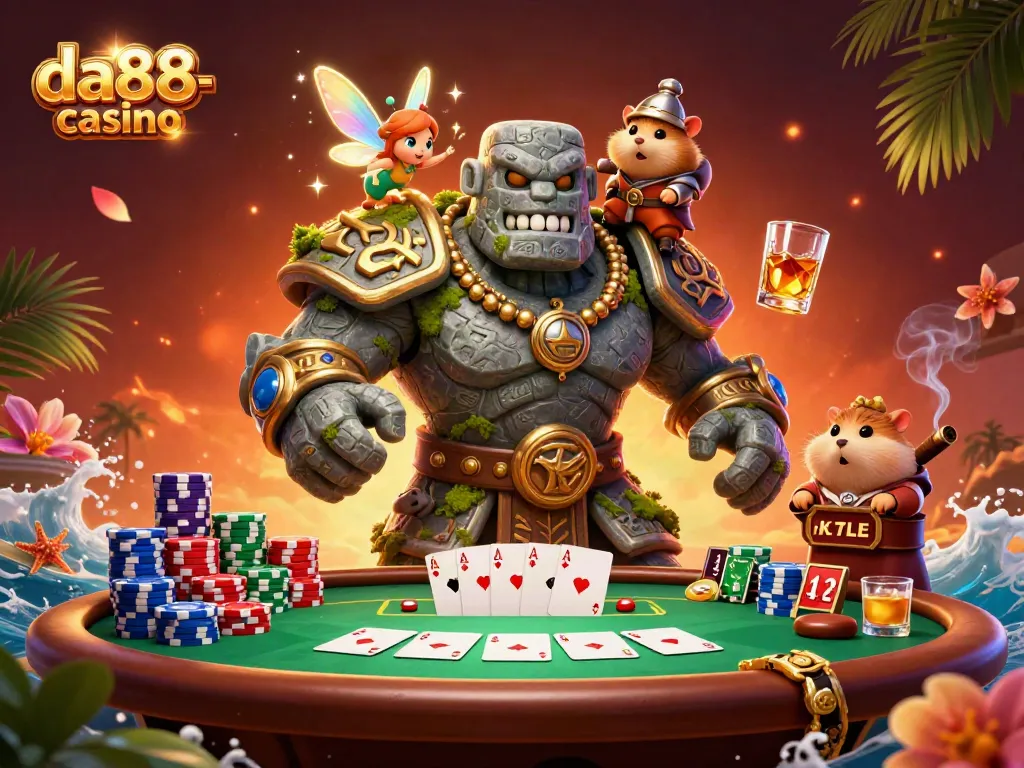 Experience thrilling action at da88-casino with magical characters and poker excitement.